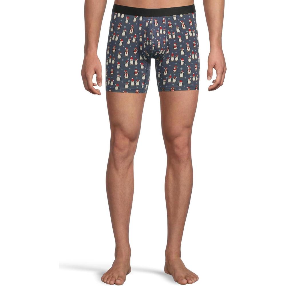 image:imageMeUndies  Mens Boxer Briefs  6 Inseam with Breathable and Comfortable Tencel Micro Modal FabricPenguin Parade