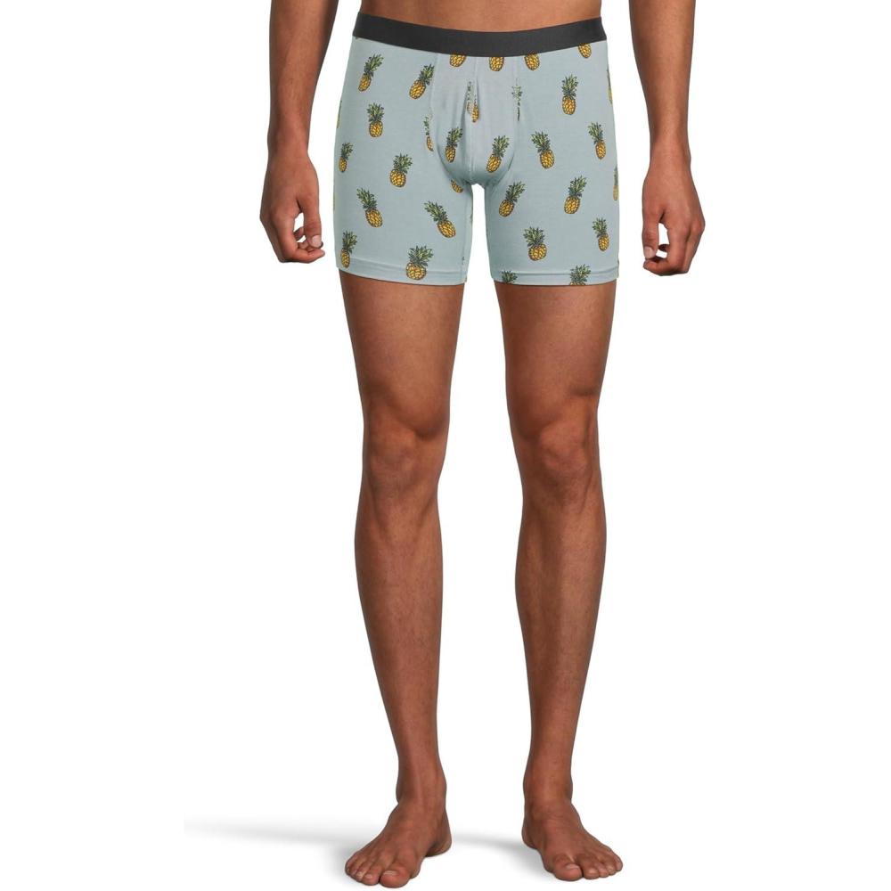 image:imageMeUndies  Mens Boxer Briefs  6 Inseam with Breathable and Comfortable Tencel Micro Modal FabricPineapples