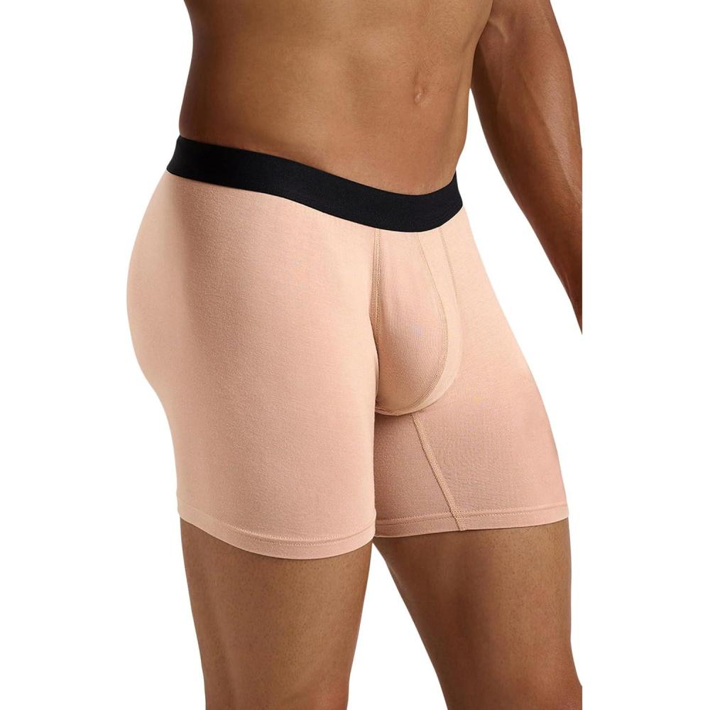 image:imageMeUndies Mens Boxer Briefs 6 Inseam with Breathable and Comfortable Tencel Micro Modal FabricSand Dune