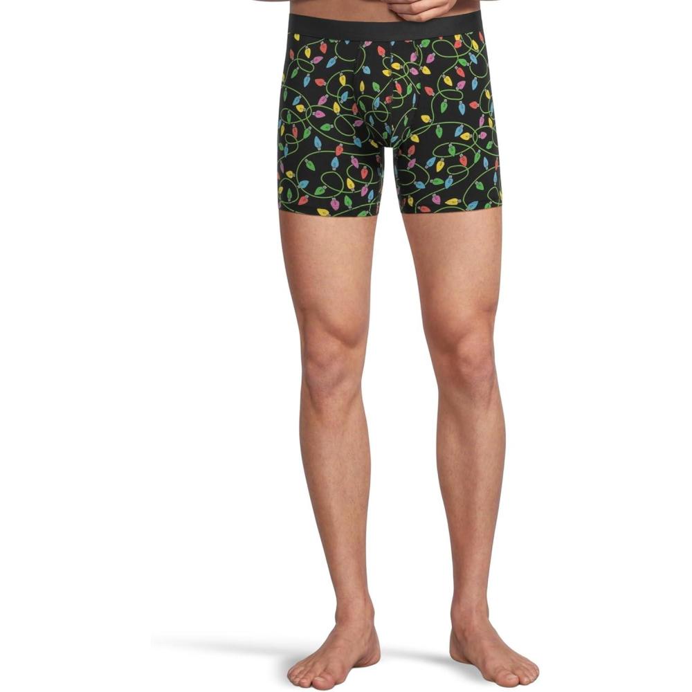 image:imageMeUndies Mens Boxer Briefs 6 Inseam with Breathable and Comfortable Tencel Micro Modal FabricString Lights