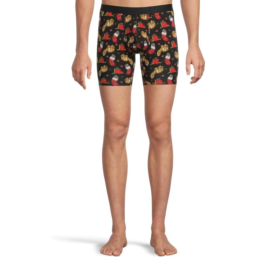 image:imageMeUndies Mens Boxer Briefs 6 Inseam with Breathable and Comfortable Tencel Micro Modal FabricWhisker Wonderland