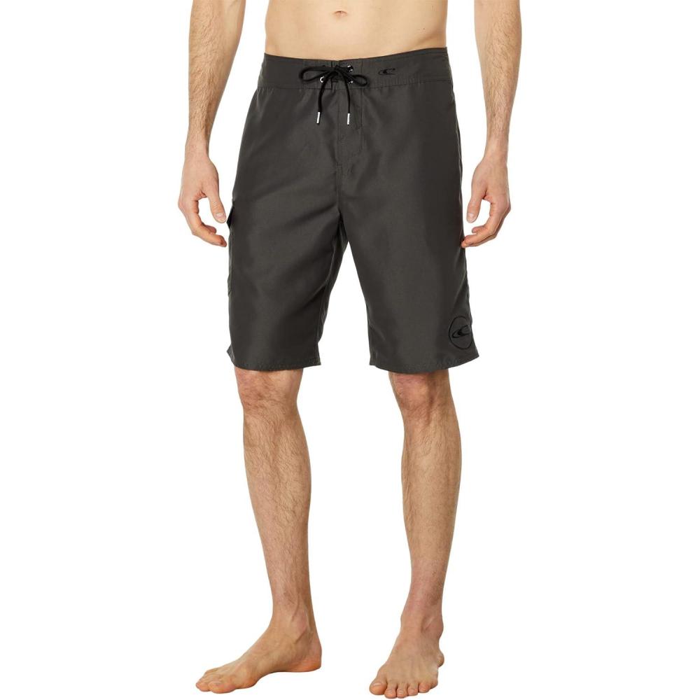 image:imageONEILL Mens 21 Inch Solid BoardshortsWater Resistant Swim Trunks for Men with Quick Dry Stretch Fabric and PocketsDark Charcoal 2