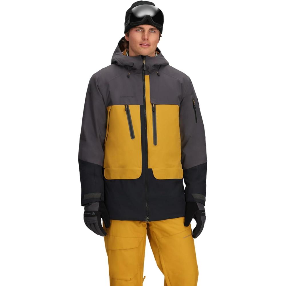 image:imageObermeyer mens Cirque JacketYellow Burnt Honey