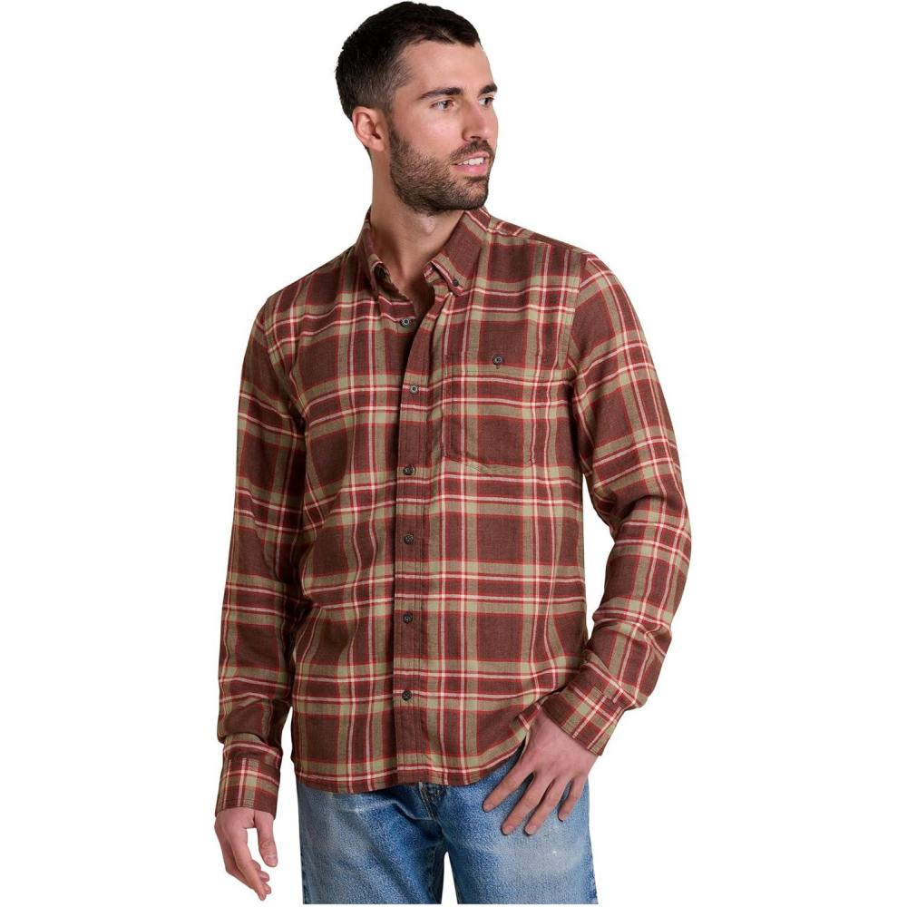 image:imageToadampCo Airsmyth Long Sleeve ShirtChestnut Tartan