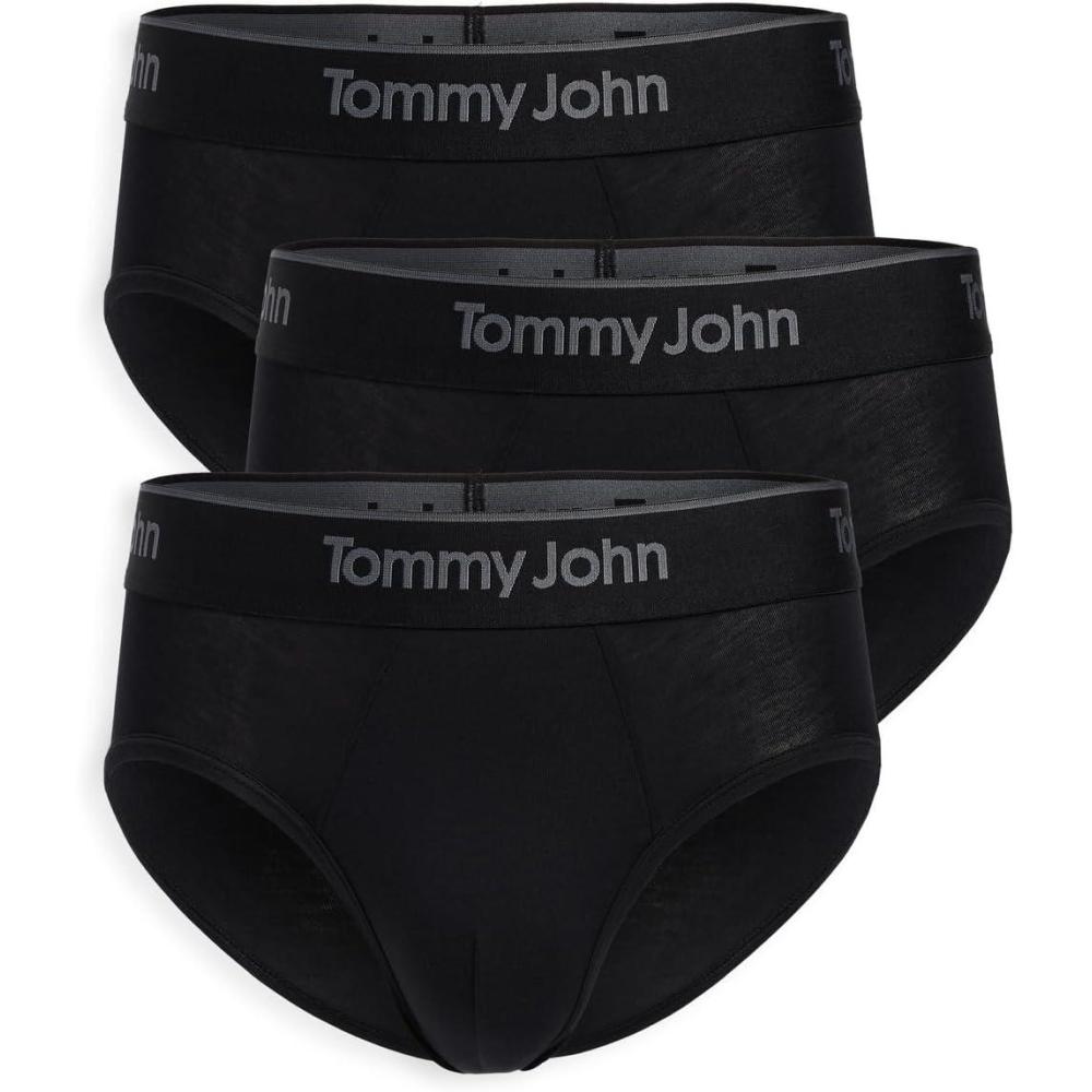 image:imageTommy John Mens Second Skin Briefs 3 PackBlack