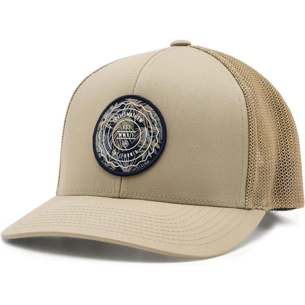 image:imageTravisMathew Mens The Patch Floral HatWeathered Teak
