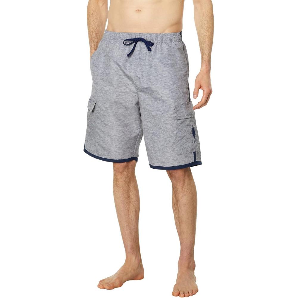 image:imageUS POLO ASSN Basic Cargo Swim ShortsHeather Gray