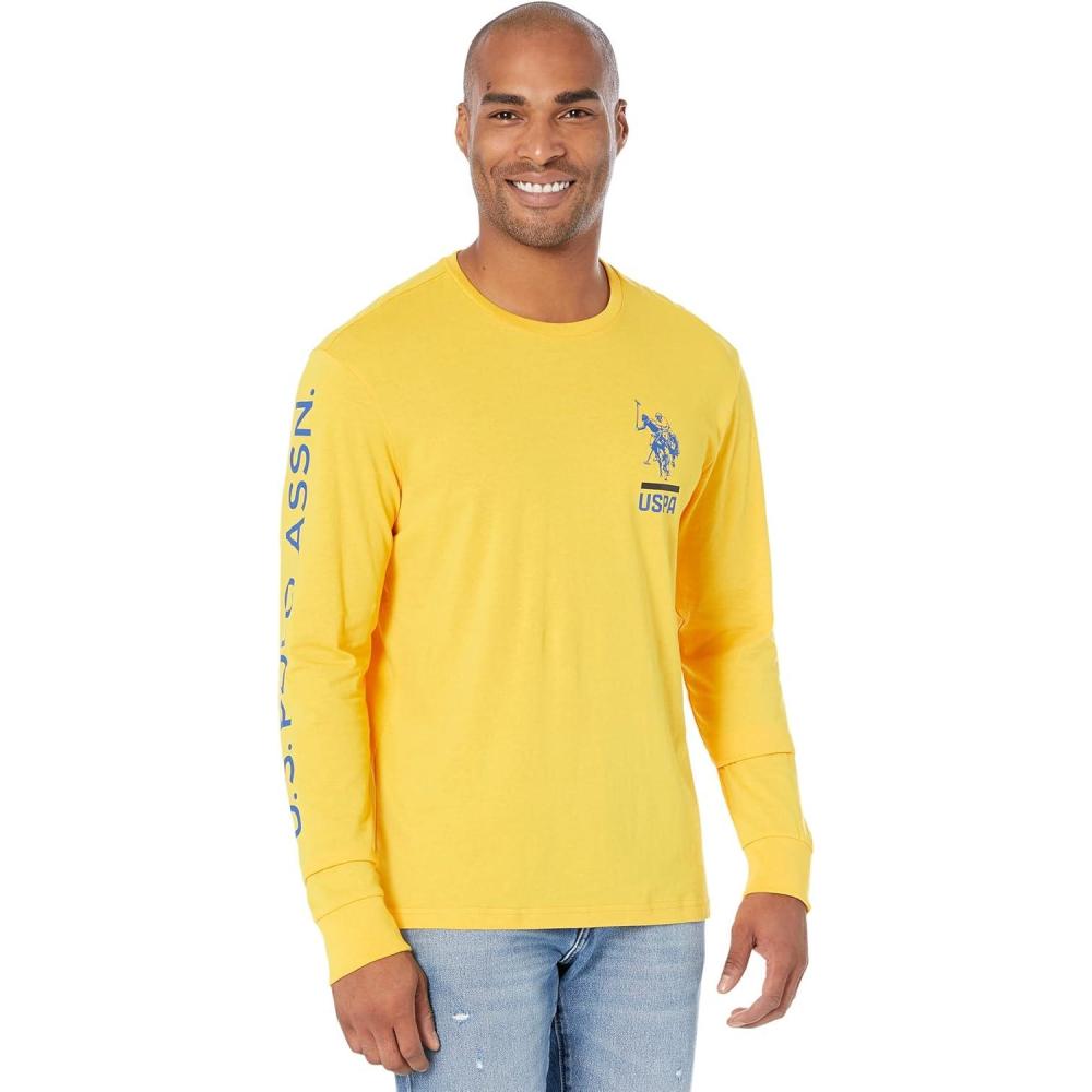 image:imageUS POLO ASSN PRINTED LOGO TSHIRTOld Gold