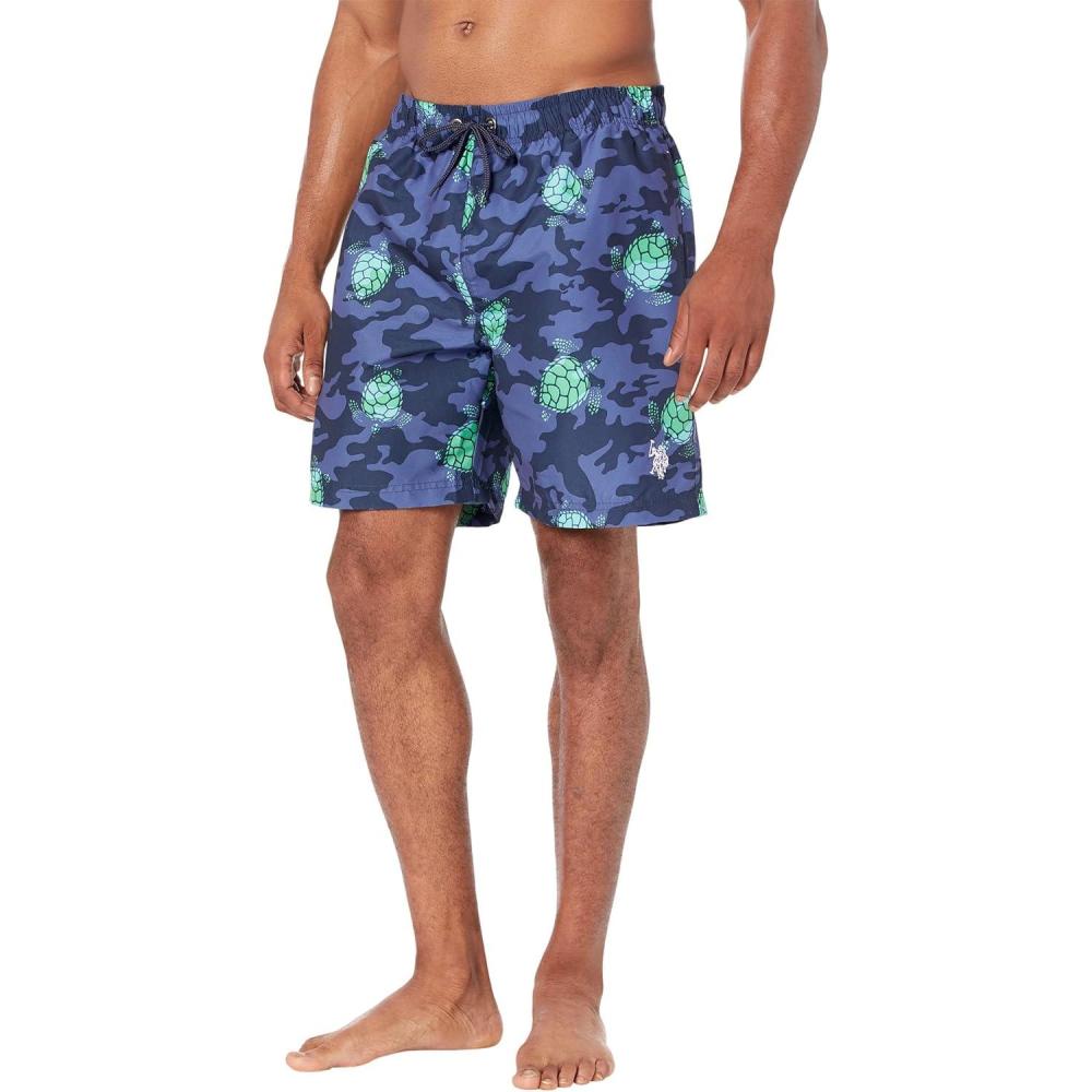 image:imageUS POLO ASSN Turtle Camo Swim ShortsClassic Navy
