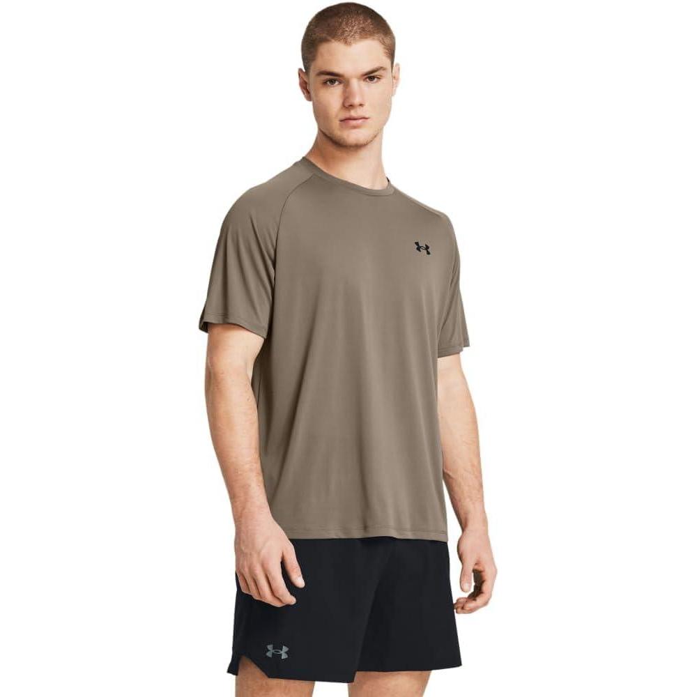 image:imageUnder Armour Mens Tech 20 ShortSleeve TshirtShirt200 Taupe Dusk Black