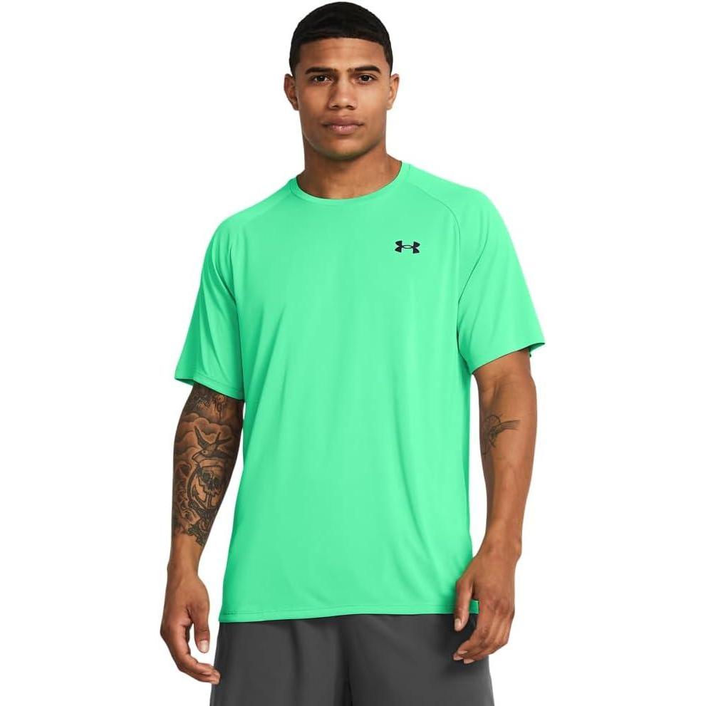 image:imageUnder Armour Mens Tech 20 ShortSleeve TshirtShirt300 Vapor Green Black