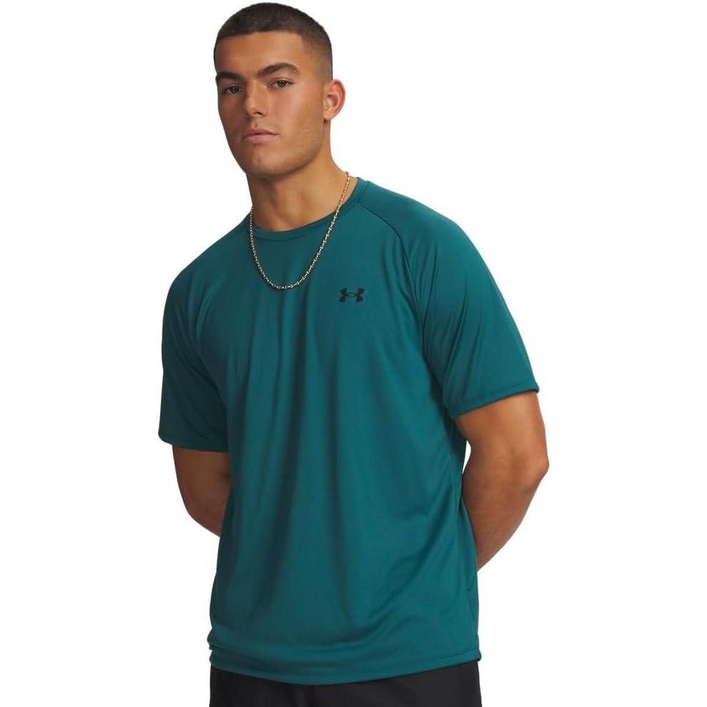 image:imageUnder Armour Mens Tech 20 ShortSleeve TshirtShirt338 Rack Green Black