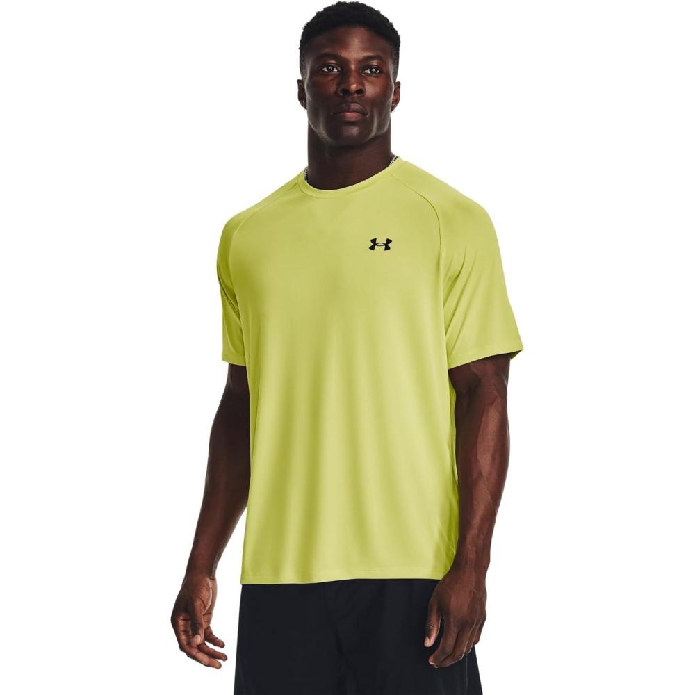 image:imageUnder Armour Mens Tech 20 ShortSleeve TshirtShirt743 Lime Yellow Black