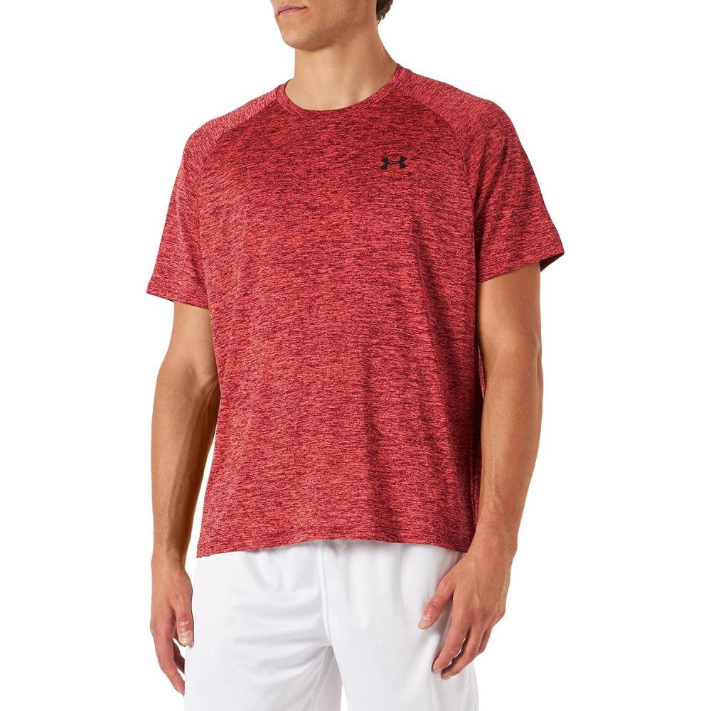 image:imageUnder Armour Mens Tech 20 ShortSleeve TshirtShirt810 Bolt Red Chestnut Red Black