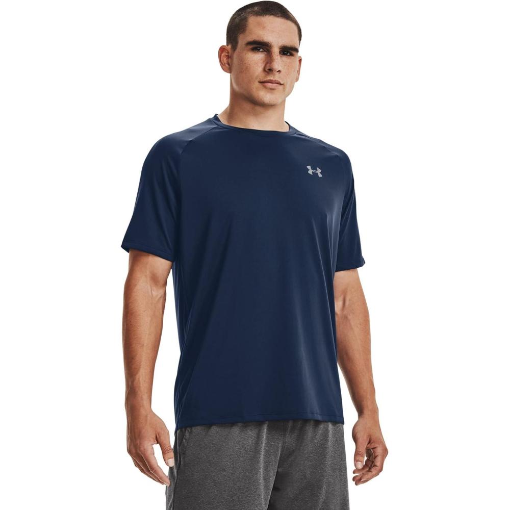 image:imageUnder Armour Mens Tech 20 ShortSleeve TshirtShirtAcademy Blue 408Graphite