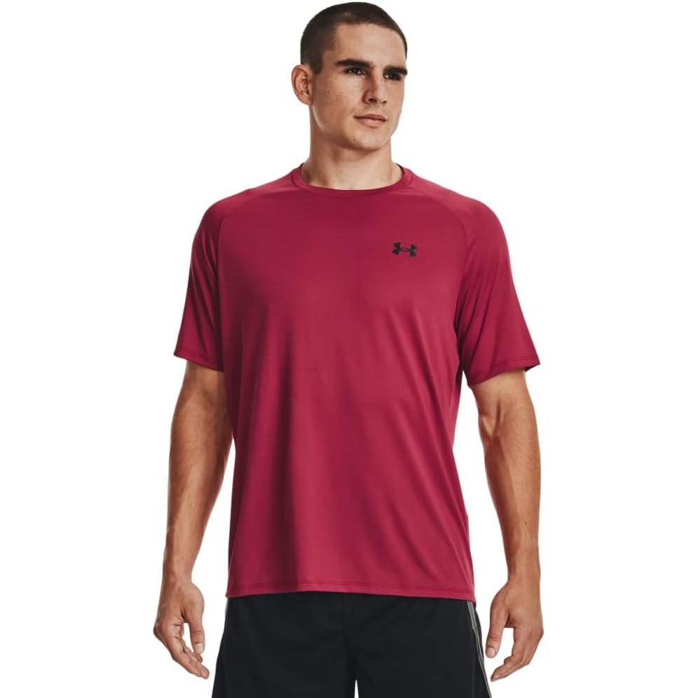 image:imageUnder Armour Mens Tech 20 ShortSleeve TshirtShirtBlack Rose 664Black