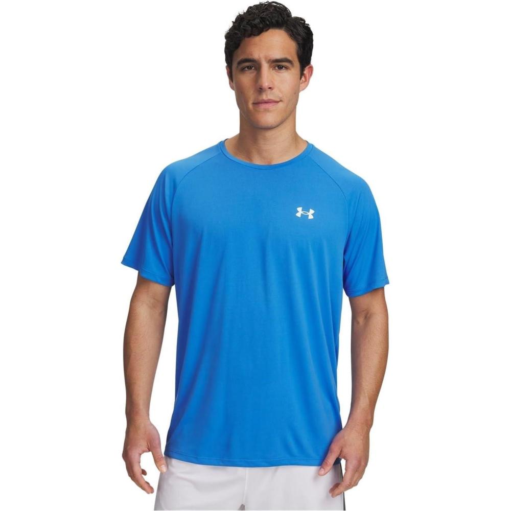 image:imageUnder Armour Mens Tech 20 ShortSleeve TshirtShirtBlue AtlantisWhite