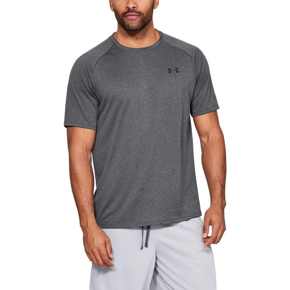 image:imageUnder Armour Mens Tech 20 ShortSleeve TshirtShirtCarbon Heather 090Black