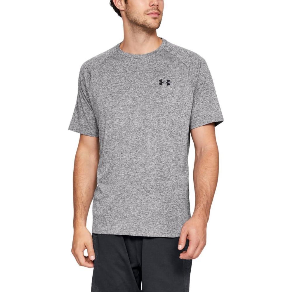 image:imageUnder Armour Mens Tech 20 ShortSleeve TshirtShirtCharcoal Light Heath 019Black