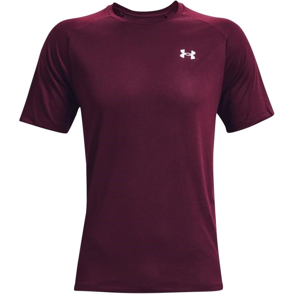 image:imageUnder Armour Mens Tech 20 ShortSleeve TshirtShirtDark Maroon 602White