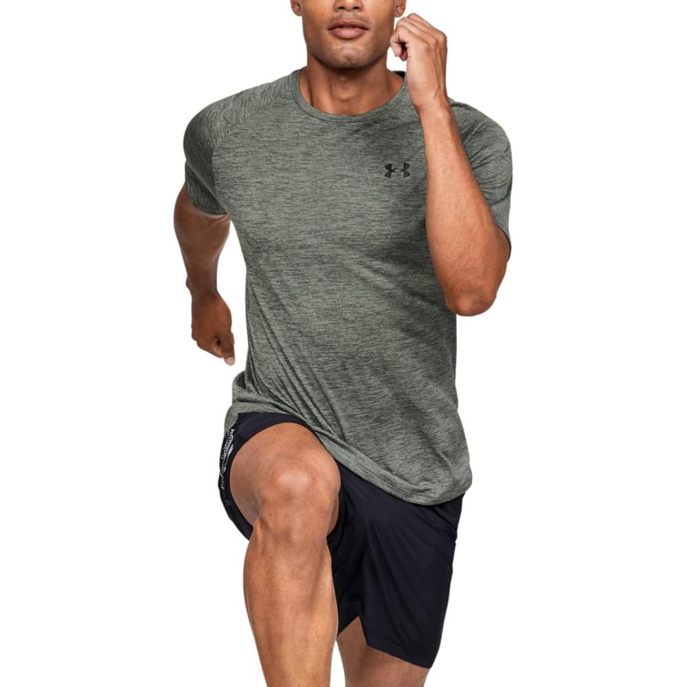 image:imageUnder Armour Mens Tech 20 ShortSleeve TshirtShirtGravity Green 388Black