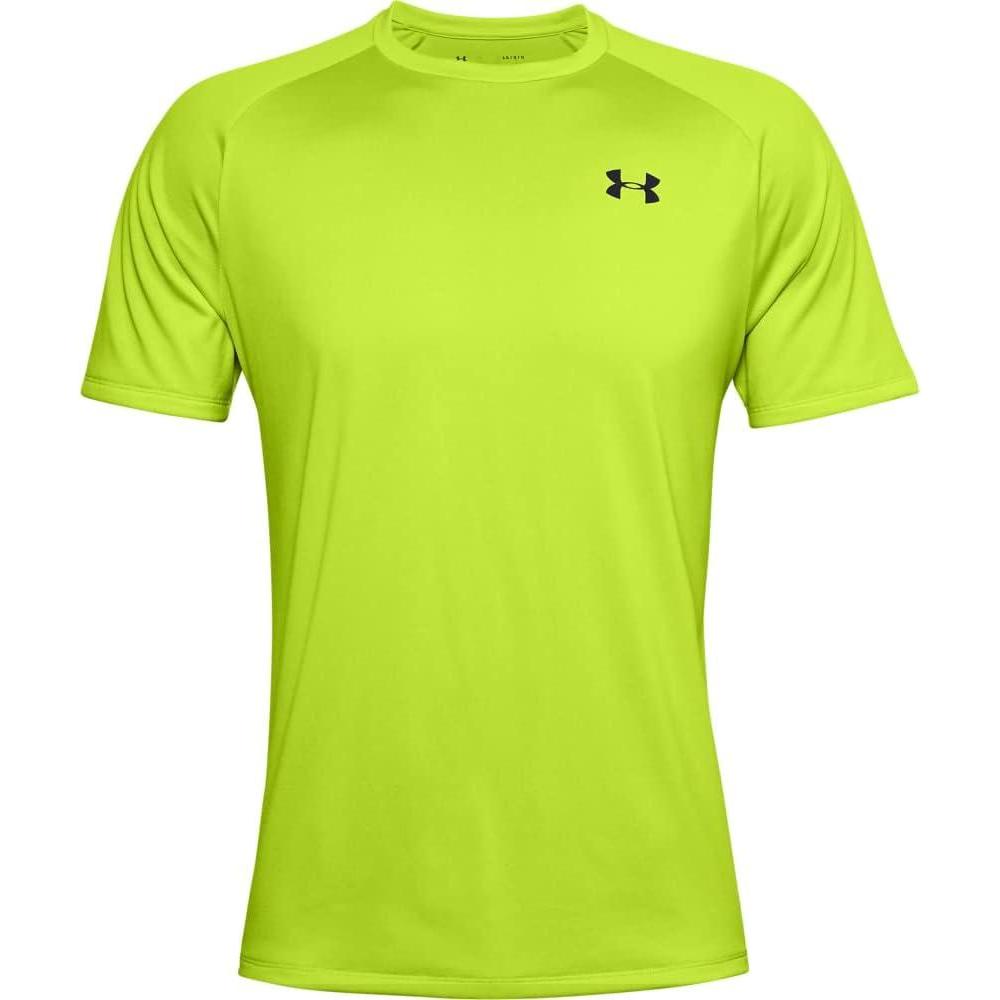 image:imageUnder Armour Mens Tech 20 ShortSleeve TshirtShirtGreen Citrine 394Black