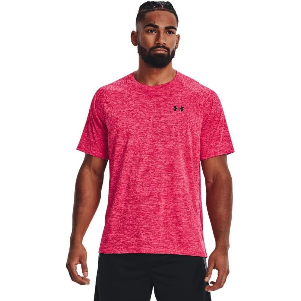 image:imageUnder Armour Mens Tech 20 ShortSleeve TshirtShirtPenta Pink 975Black