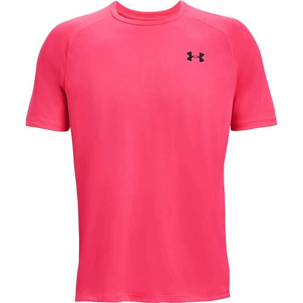 image:imageUnder Armour Mens Tech 20 ShortSleeve TshirtShirtPink Shock 684Black