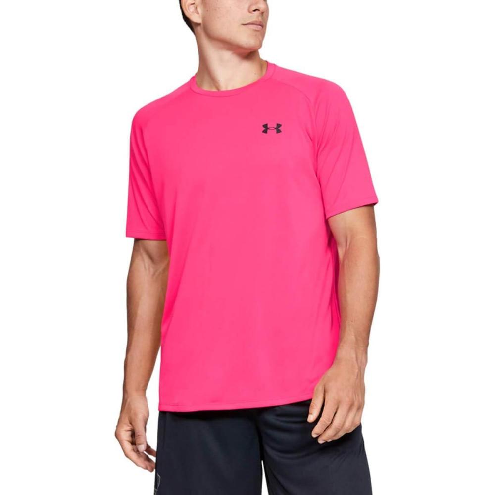 image:imageUnder Armour Mens Tech 20 ShortSleeve TshirtShirtPink Surge 687Black
