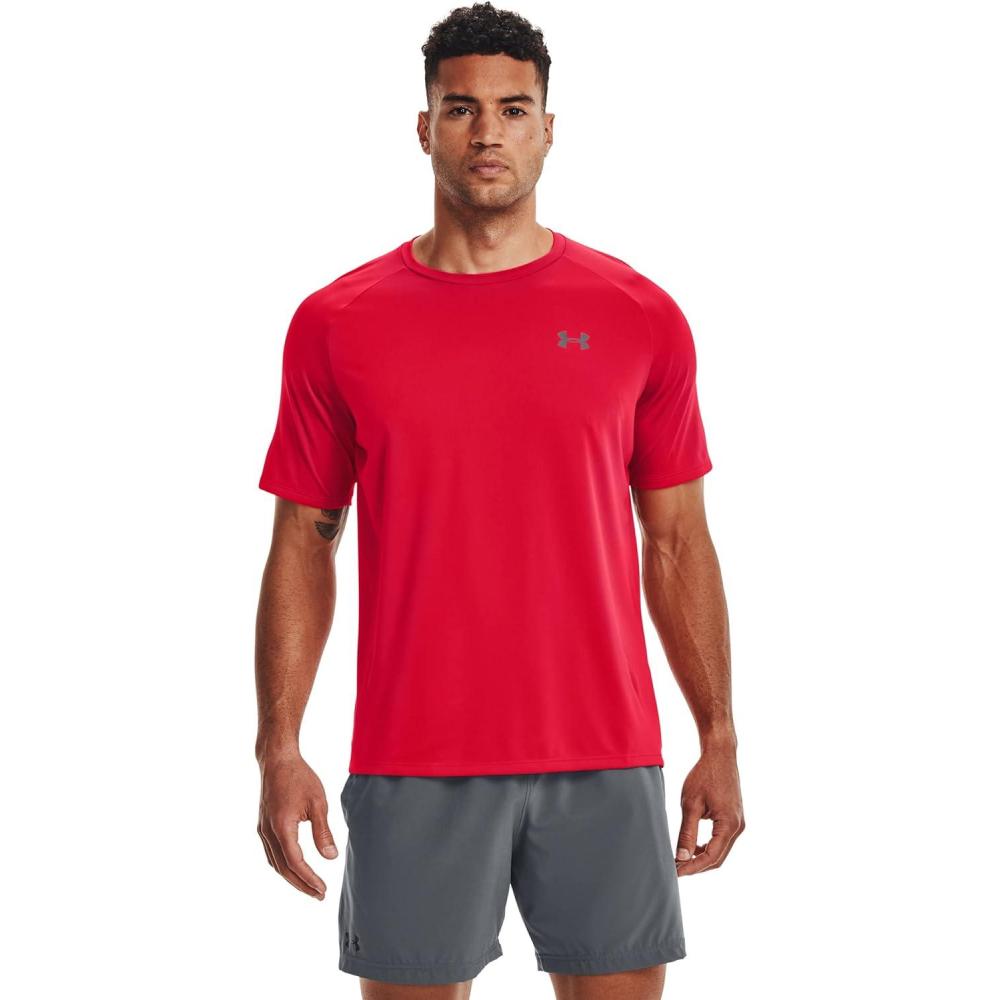 image:imageUnder Armour Mens Tech 20 ShortSleeve TshirtShirtRed Graphite