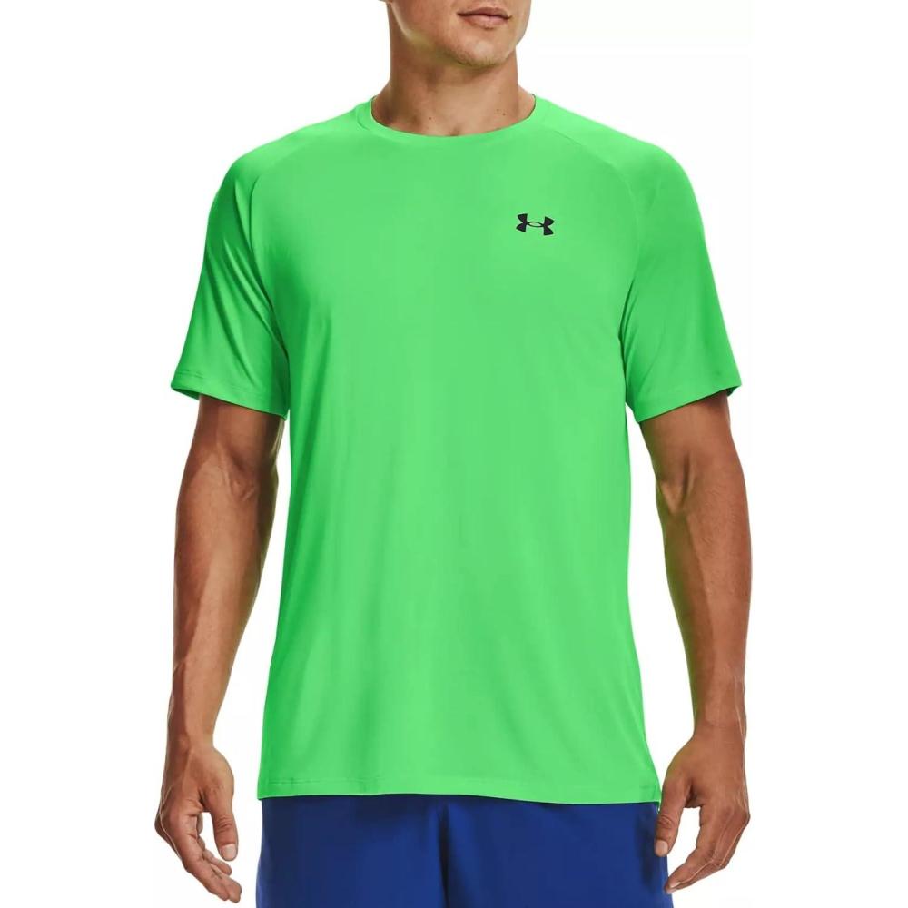 image:imageUnder Armour Mens Tech 20 ShortSleeve TshirtShirtStadium Green 341Black