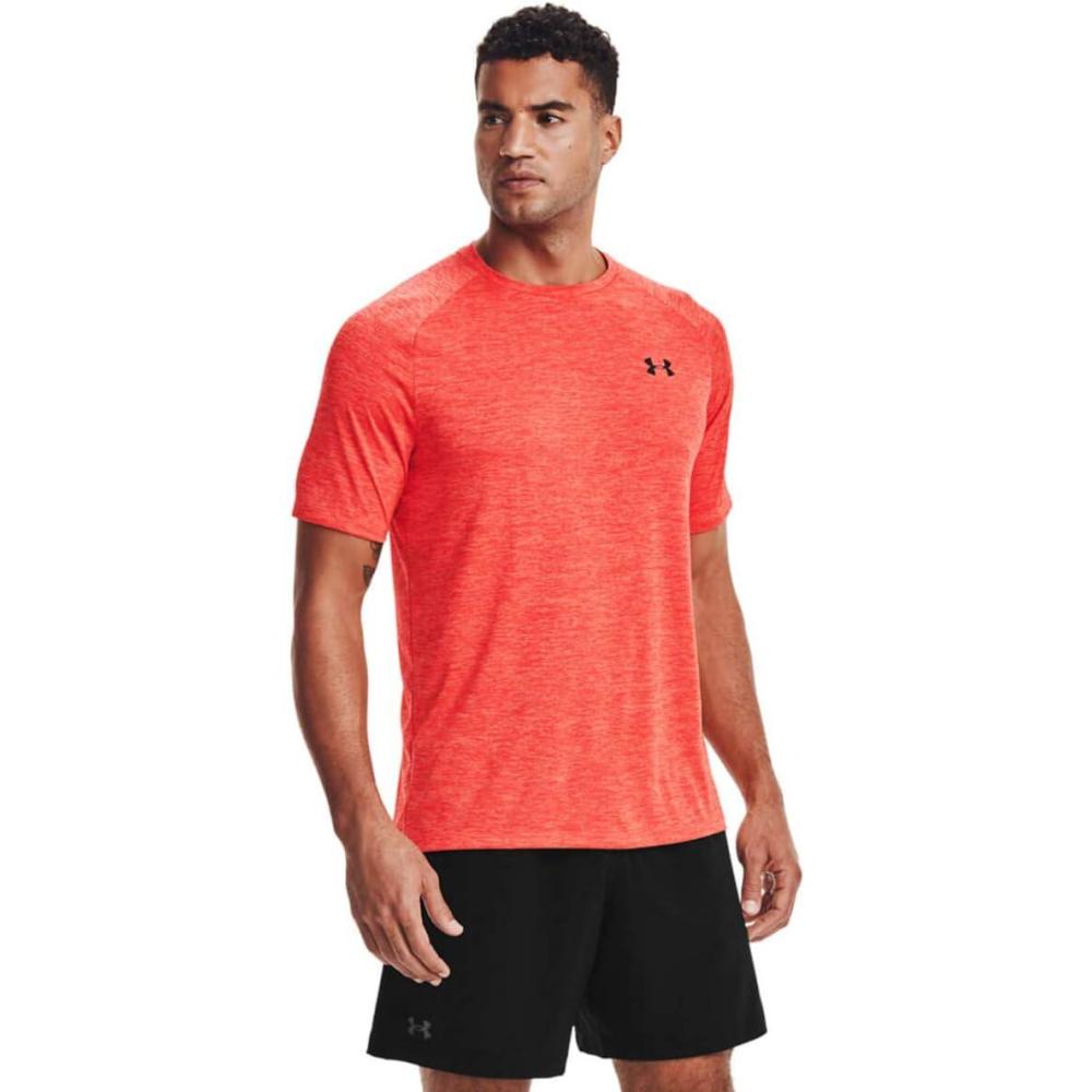 image:imageUnder Armour Mens Tech 20 ShortSleeve TshirtShirtVenom Red 690Black