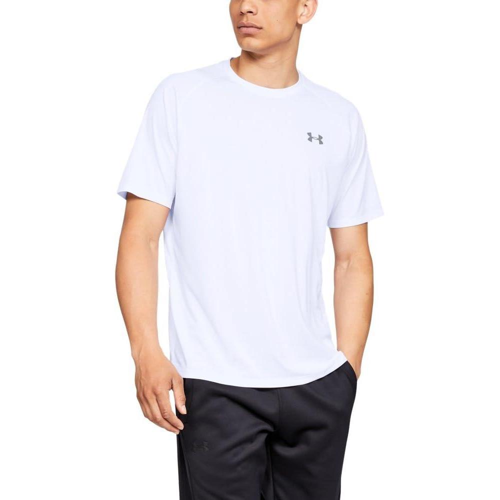 image:imageUnder Armour Mens Tech 20 ShortSleeve TshirtShirtWhite 100Overcast Gray