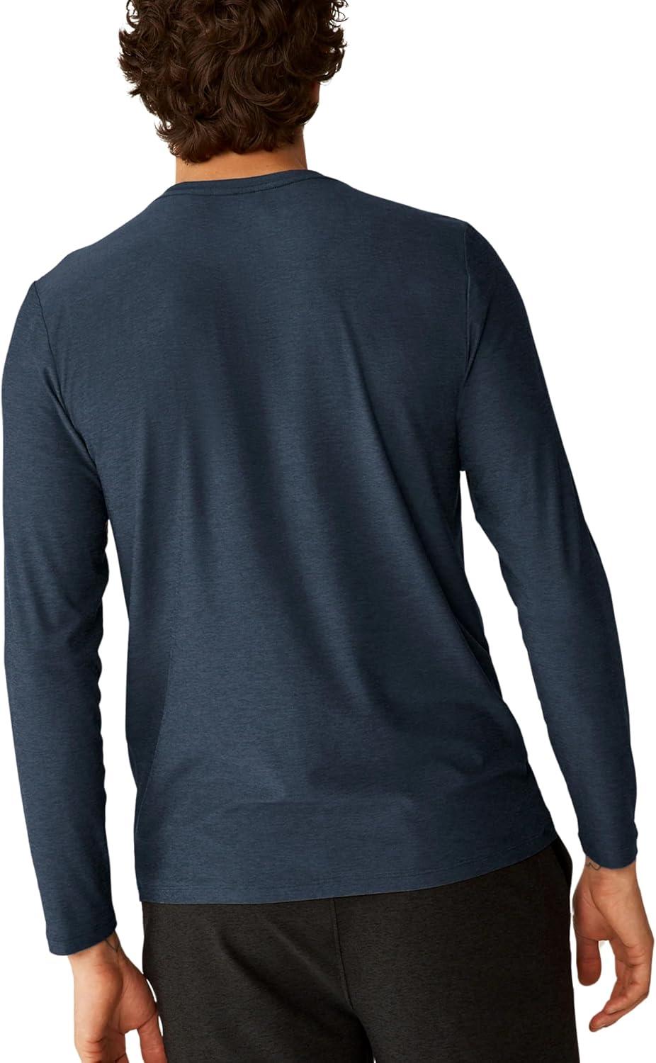 image:imageBeyond Yoga Mens Always Beyond Long Sleeve Crew 20Nocturnal Navy