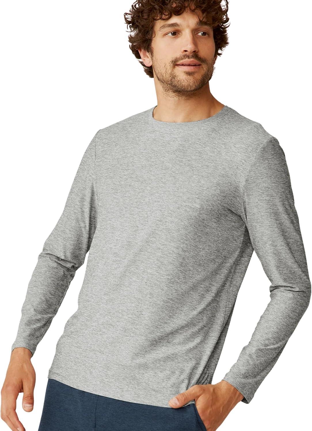 image:imageBeyond Yoga Mens Always Beyond Long Sleeve Crew 20Silver Mist