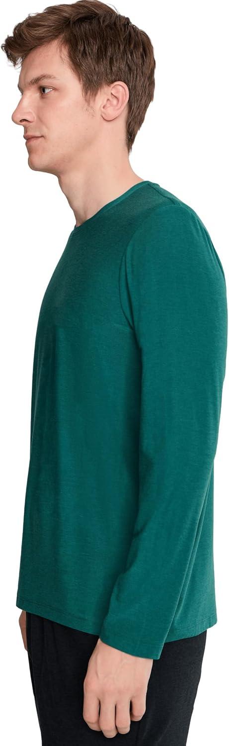 image:imageBeyond Yoga Mens Always Beyond Long Sleeve Crew 20Teal Sea Heather