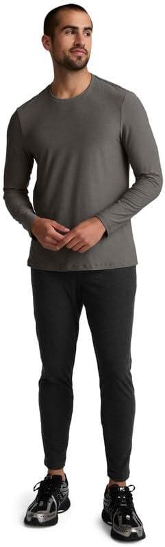 image:imageBeyond Yoga Mens Always Beyond Long Sleeve Crew 20True Gray Heather