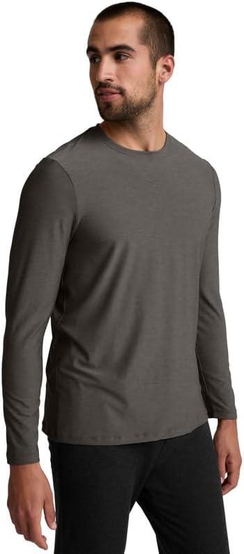 image:imageBeyond Yoga Mens Always Beyond Long Sleeve Crew 20True Gray Heather