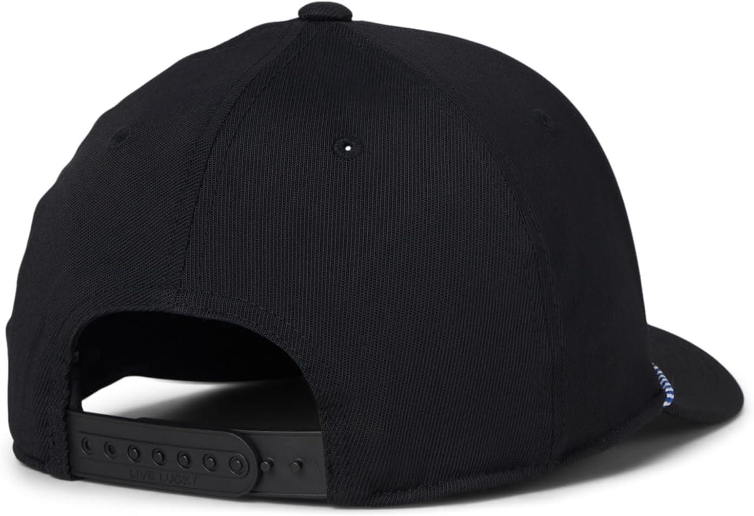 image:imageBlack Clover Unisex Clover Nation 28 Adjustable Hat Black HatRedWhiteBlue Nation Flag One Size
