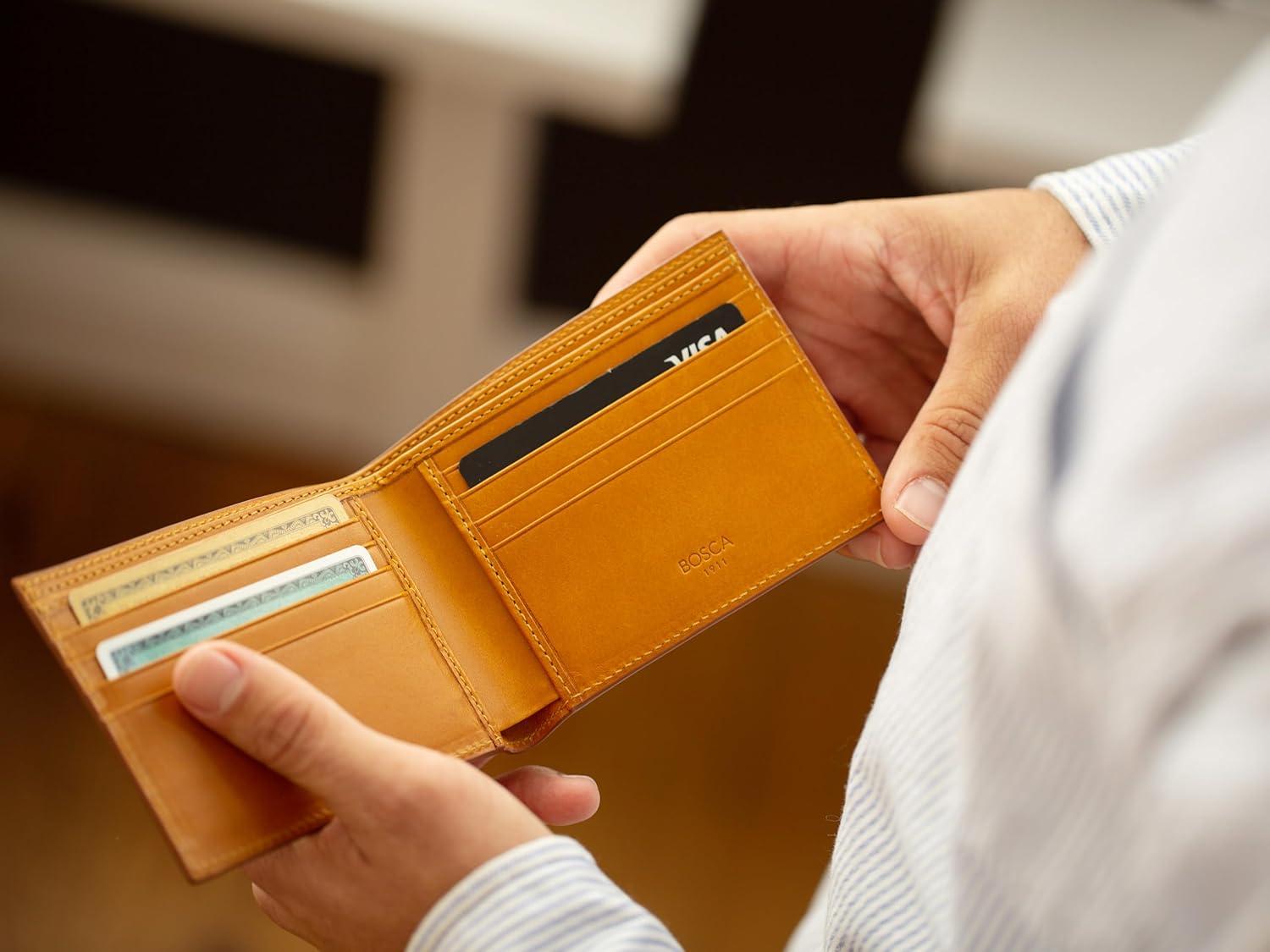image:imageBosca Britan EightPocket Deluxe Executive Wallet Tan One Size