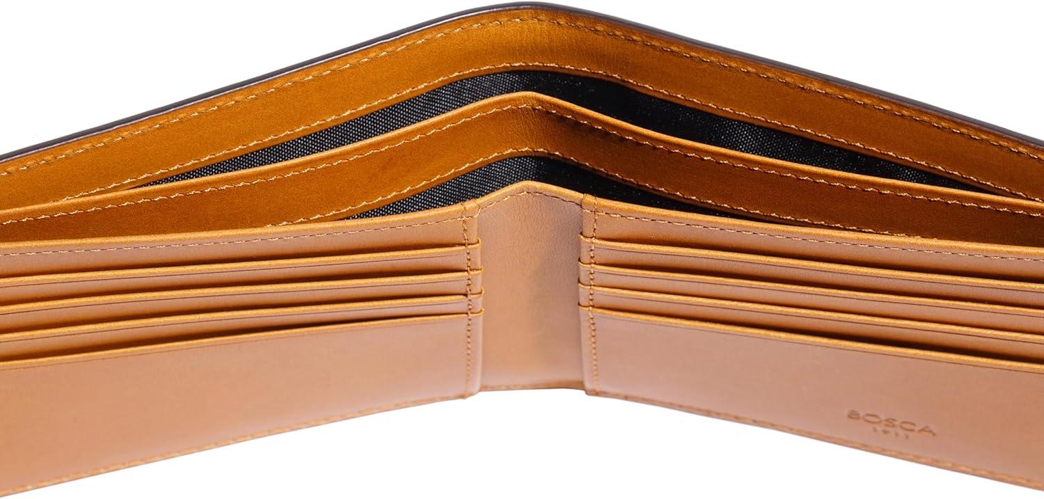 image:imageBosca Britan EightPocket Deluxe Executive Wallet Tan One Size