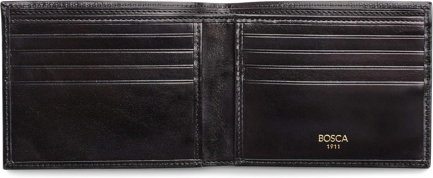 image:imageBosca Mens Wallet Old Leather 8Pocket RFID Wallet for Men CognacBlack