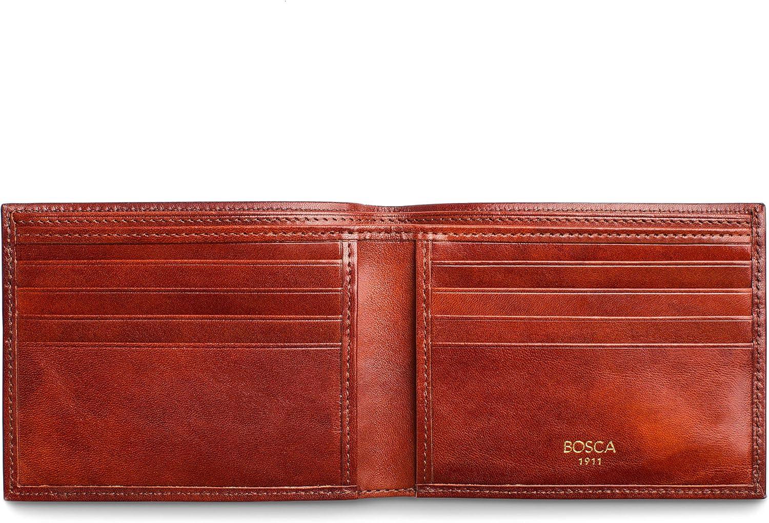 image:imageBosca Mens Wallet Old Leather 8Pocket RFID Wallet for Men CognacCognac