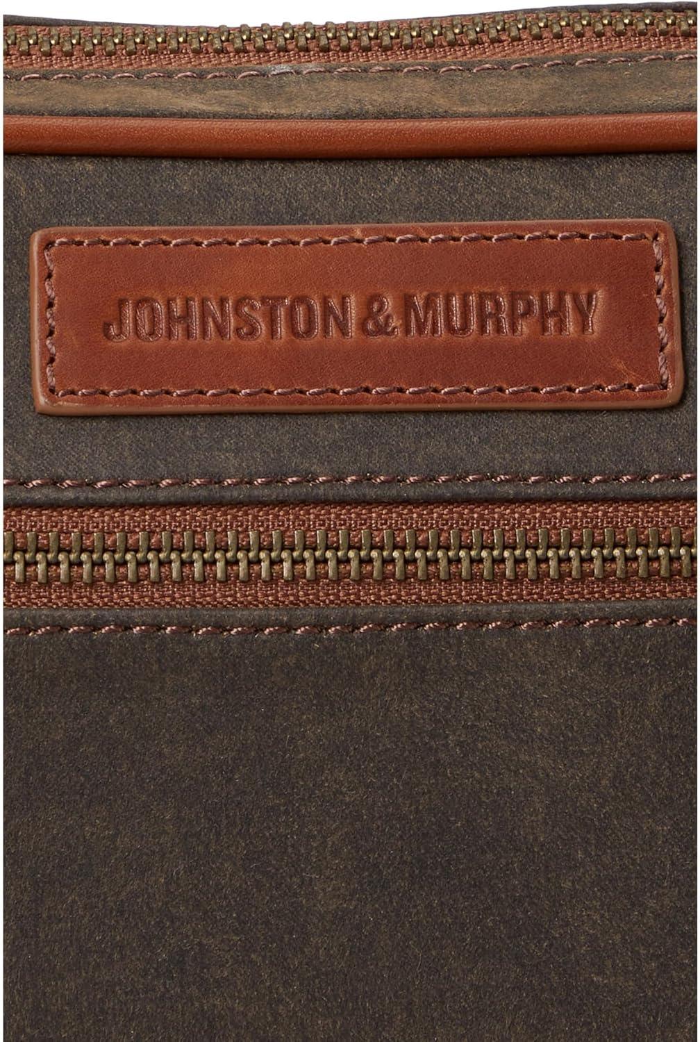 image:imageJohnston amp Murphy Mens Antique Cotton Travel Kit Brown Antique Cotton One Size