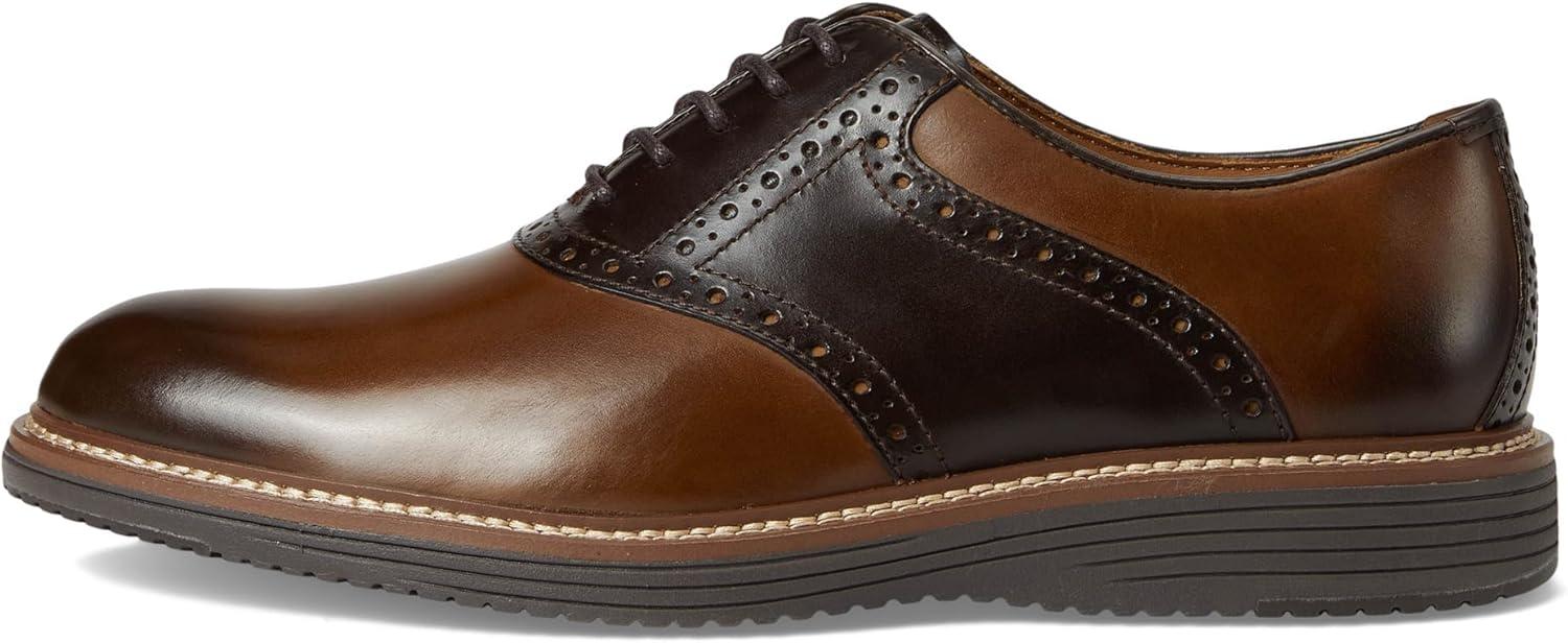 image:imageJohnston amp Murphy Mens Upton Saddle LaceUp Oxford ShoeTanMahogany Full Grain