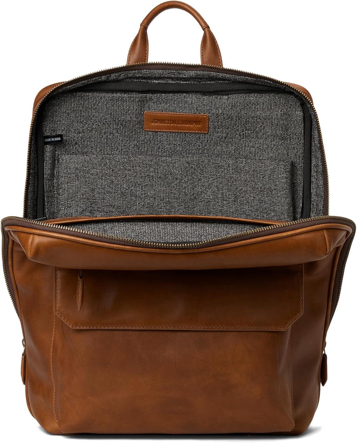 image:imageJohnston amp Murphy Rhodes Commuter Backpack Tan Full GrainTan Full Grain