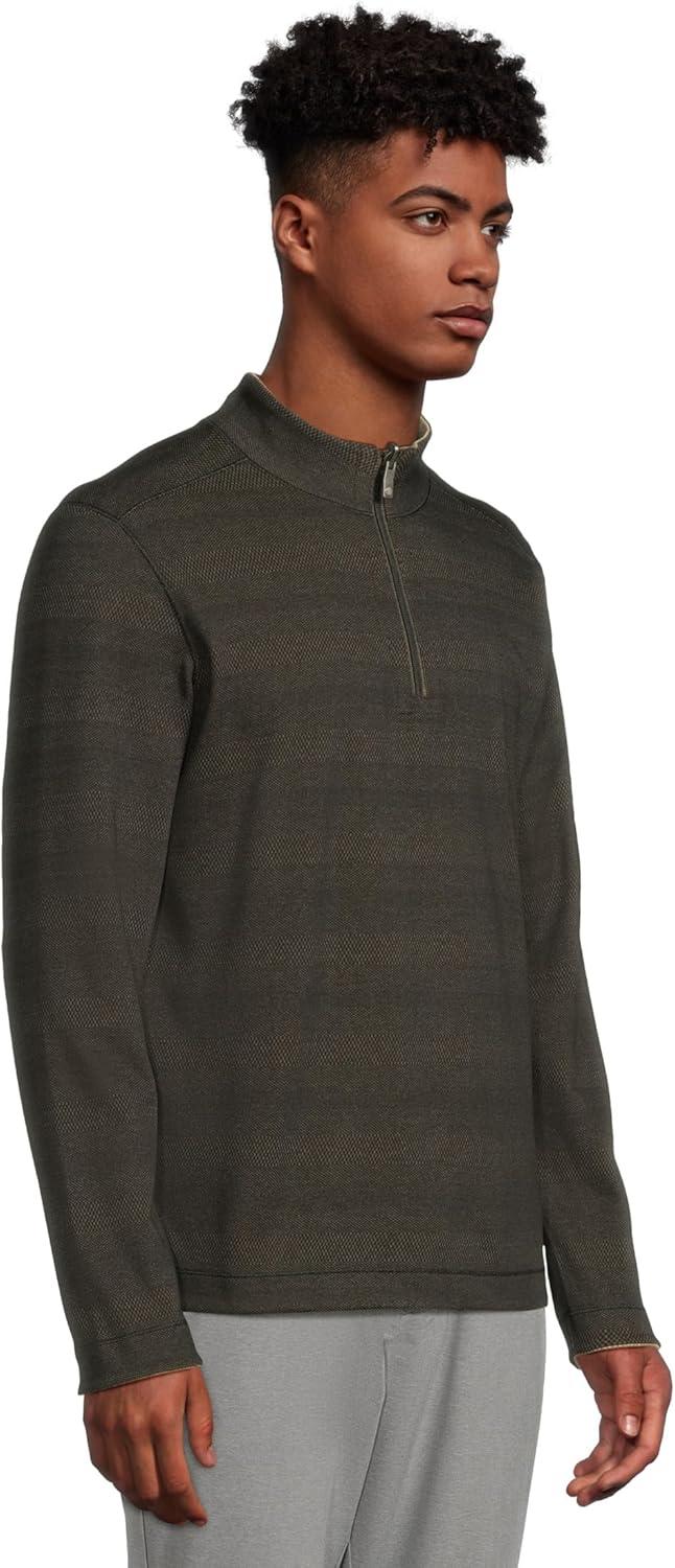 image:imageJohnston amp Murphy mens Xc4 Performance Reversible QuarterzipBlackGold