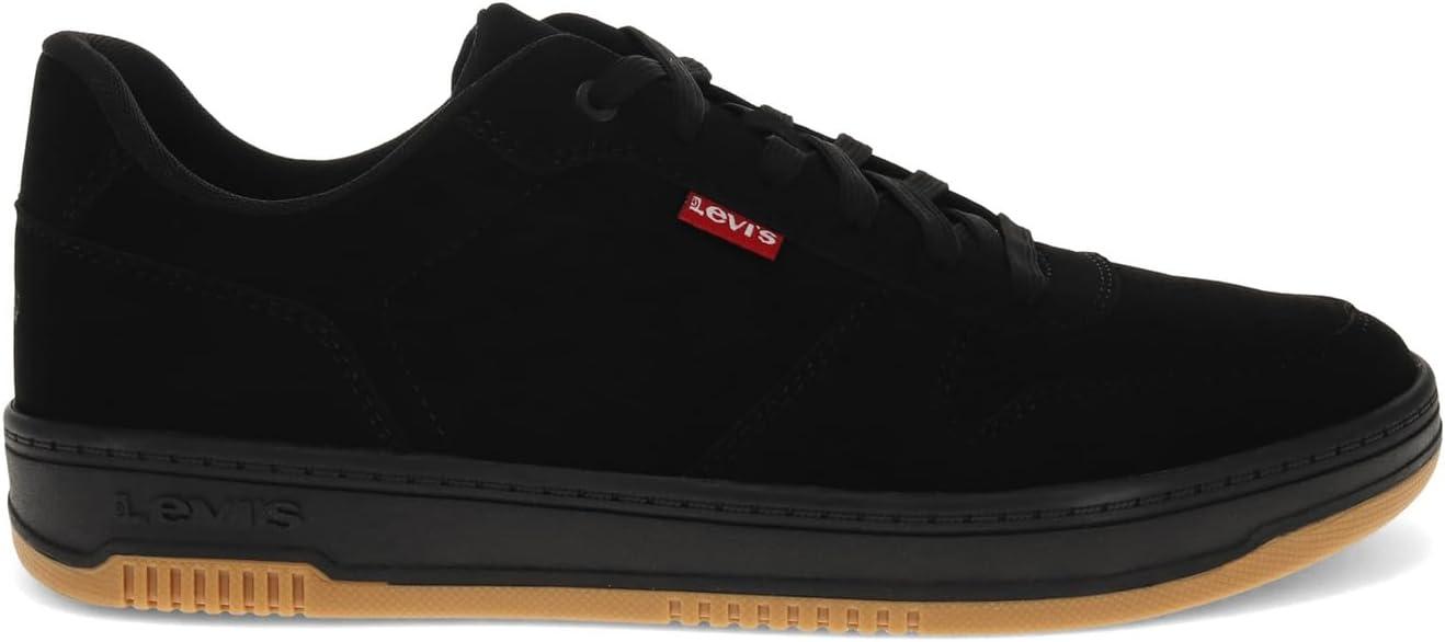 image:imageLevis Mens Drive Lo Synthetic Leather Casual Lace Up Sneaker ShoeBlack