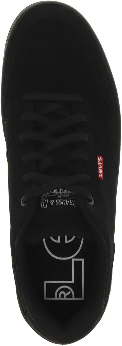 image:imageLevis Mens Drive Lo Synthetic Leather Casual Lace Up Sneaker ShoeBlack