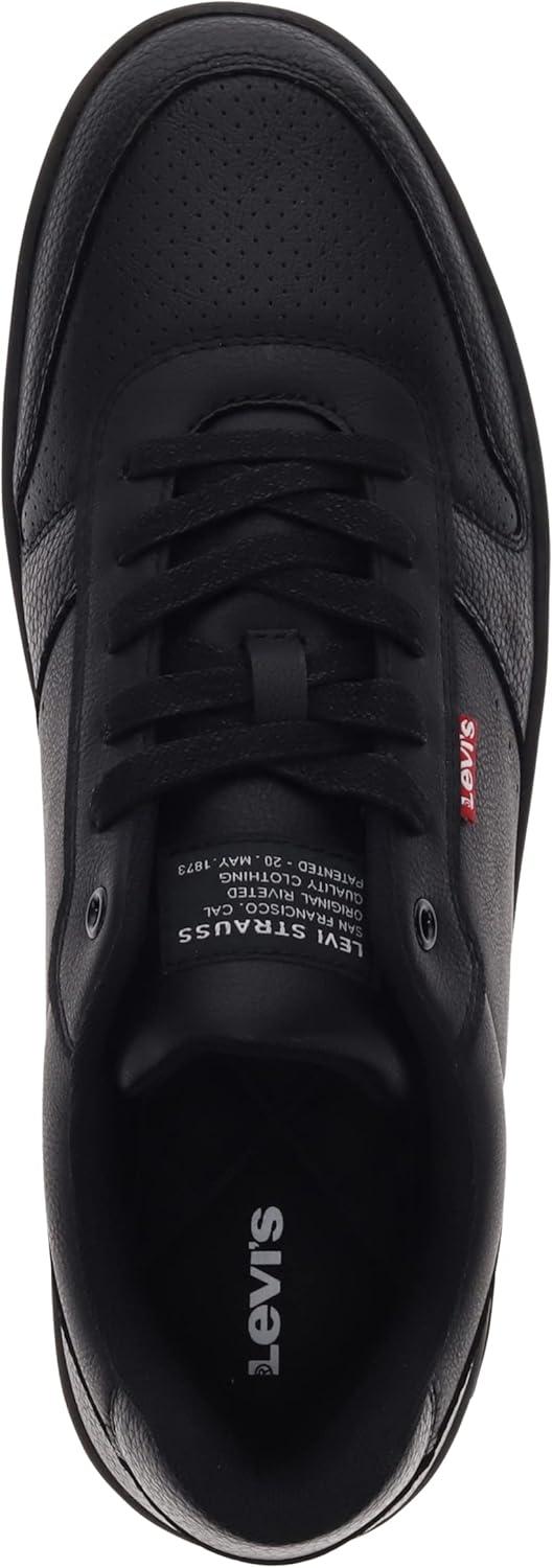 image:imageLevis Mens Drive Lo Synthetic Leather Casual Lace Up Sneaker ShoeBlackGum